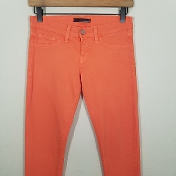 Flying Monkey Skinny Stretch Orange Jeans Size 3 - Picture 2 of 6